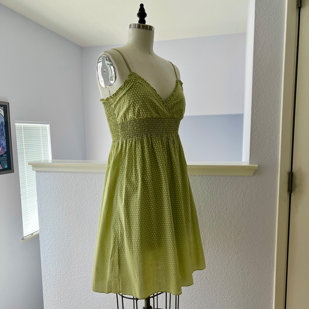 Polka Dot Cotton Sundress with Smocking - Picture 5 of 7